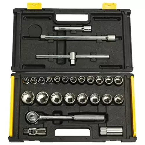 1/2 DR 25 PCS Round Head Ratchet Set Met