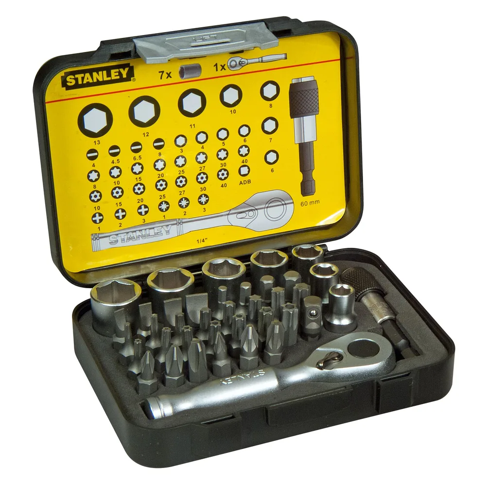 39PC FM Bit+Skt Set+Ratchet
