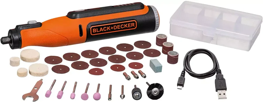 BLACK+DECKER BCRT8K35 8V Rotary Tool with Accessories
